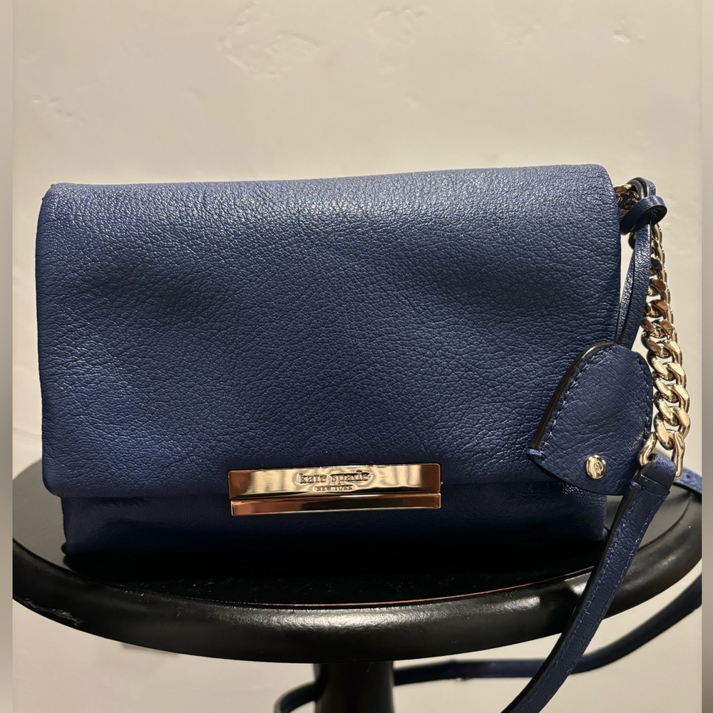 Navy Kate Spade Crossbody Bag! Gold Hardware✨ Like New Casual bag
